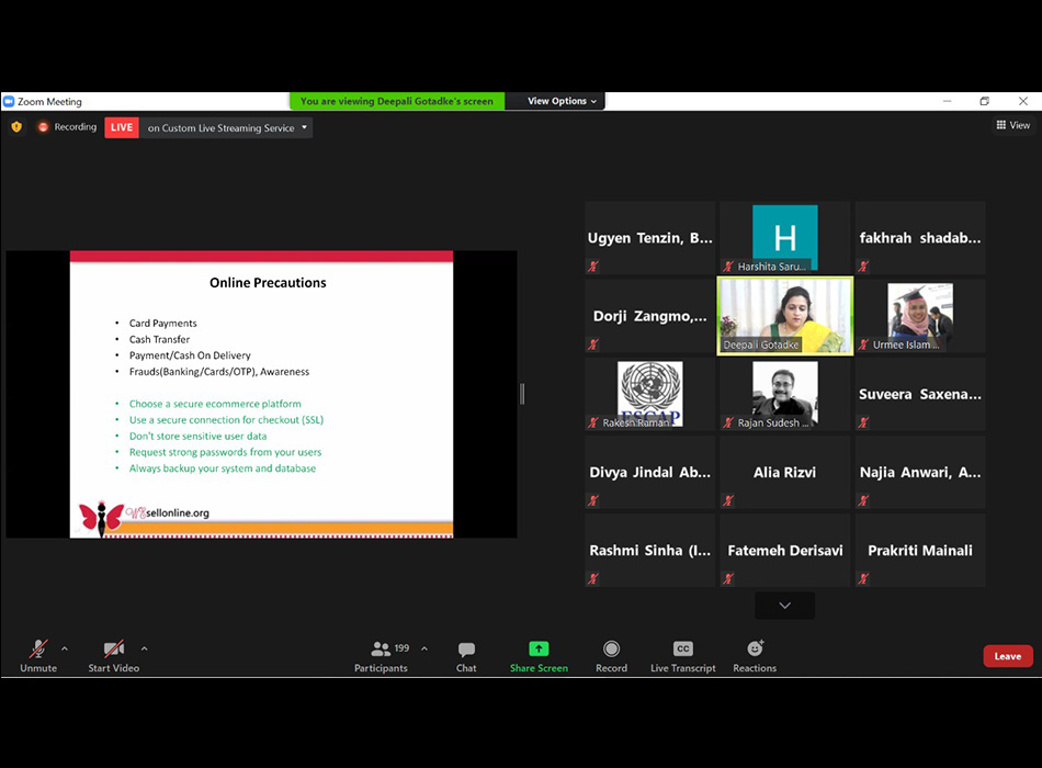 UNESCAP Wesellonline online training photo gallery